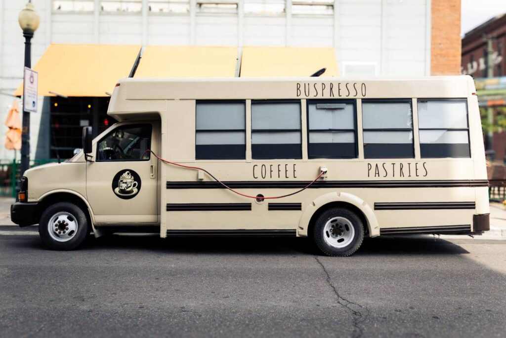 Coffee Lovers: Try Buspresso, Parked Downtown on 16th & Wazee