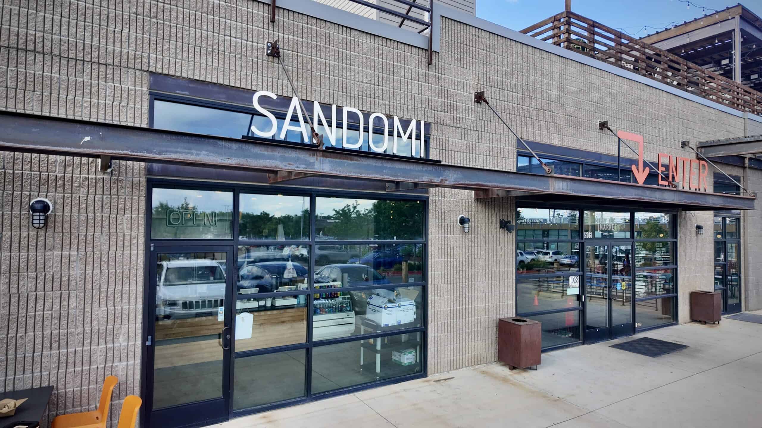 Sandomi entrance Edgewater Public Market 173338 scaled