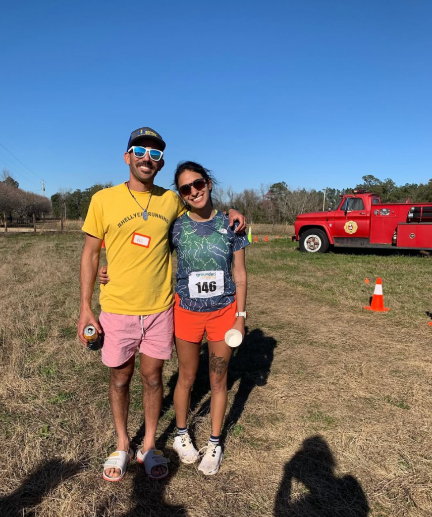 Cortez with Fallon at FarmDaze, Fallon's annual event for ultrarunners