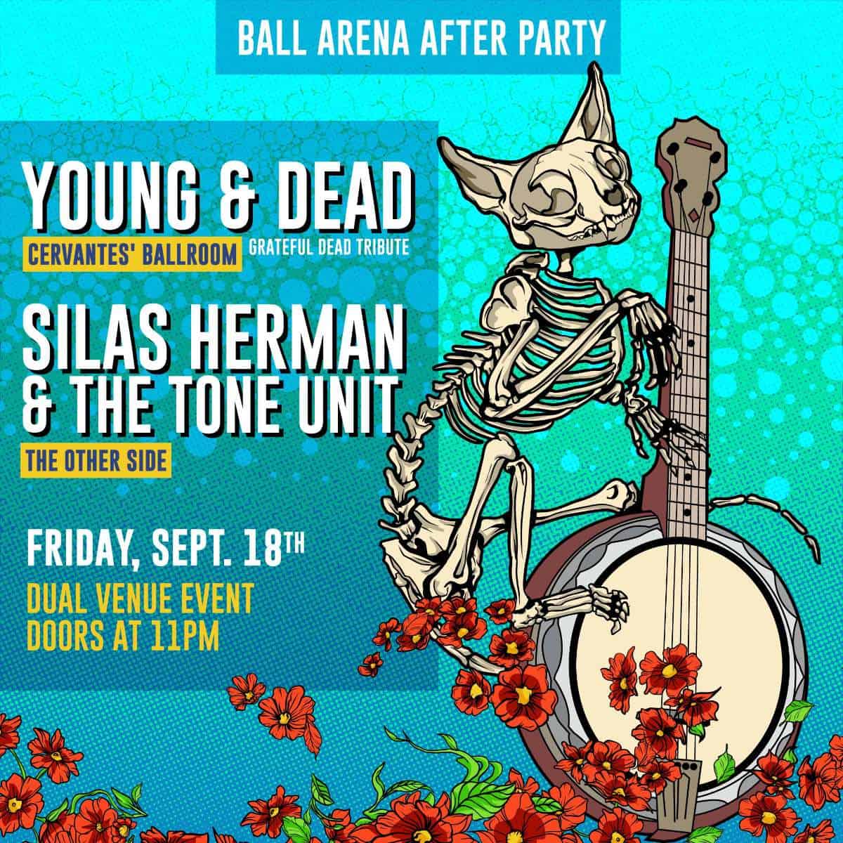 Young Dead Ballroom Silas Herman The Tone Unit Other Side Ball Arena After Party Dual Venue Event